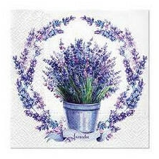  Levendula szalvéta 33x33cm 20 darab sütés és főzés