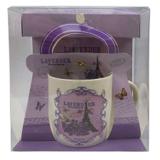  Levendulás / Párizs porcelán bögre díszdobozban bögrék, csészék