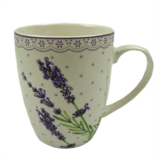 Levendulás porcelán bögre - 340 ml - Lawenda bögrék, csészék