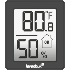 Levenhuk Wezzer BASE L10 hőmérséklet- és páratartalom-mérő készülék fekete / fehér időjárásjelző