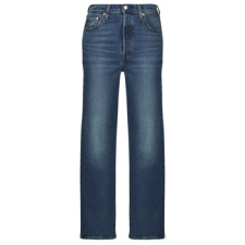 Levis Egyenes szárú farmerek RIBCAGE STRAIGHT ANKLE Kék US 28 / 29 női nadrág
