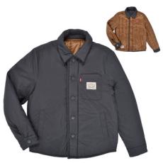Levis Steppelt kabátok  LVB REVERSIBLE QUILTED SHACKET Fekete 8 éves