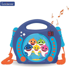 Lexibook Baby Shark hordozható CD lejátszó + 2 mikrofon elektronikus játék