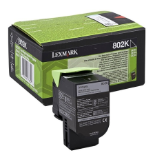 Lexmark 802K CX310 CX410 CX510 lézertoner eredeti Black 1K 80C20K0 nyomtatópatron & toner