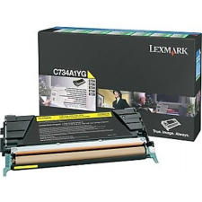 Lexmark C734 C736 lézertoner eredeti Yellow 6K C734A1YG nyomtatópatron & toner