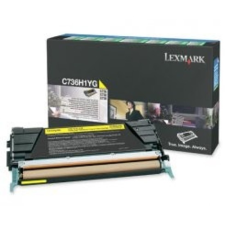 Lexmark C736 Yellow lézertoner eredeti 10K C736H1YG nyomtatópatron & toner