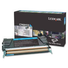 Lexmark C746 (C746A1CG) - eredeti toner, cyan (azúrkék) nyomtatópatron & toner
