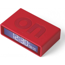 Lexon Flip+ LCD Alarm Clock Rubber Red ébresztőóra