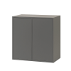  Leziter Boxie 2-Ajtós Fali Szekrény - 80x80x37 cm, Antracit