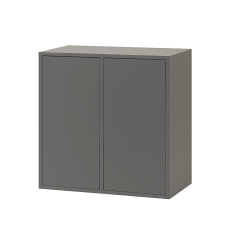 Leziter Boxie 2-Ajtós Fali Szekrény - 80x80x37 cm, Antracit bútor