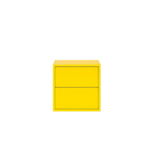 Leziter Boxie 2 fiókos fali szekrény 40x40x37 cm sárga bútor
