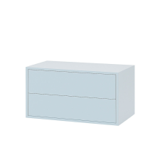  Leziter Boxie Kék Fali Szekrény 2 Fiókos - 40x80x37 cm bútor