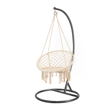 Leziter Cardenas függőfotel állvánnyal bézs-fekete kerti bútor