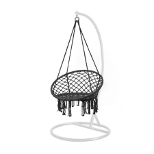 Leziter Cardenas függőfotel állvánnyal fekete-fehér kerti bútor