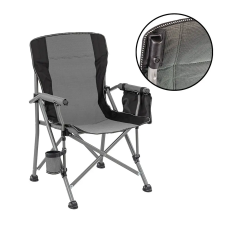 Leziter Comfort Plus karfás horgász szék pohártartóval szürke horgászszék, ágy