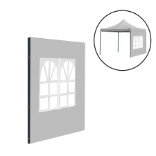 Leziter Kerti pavilon ablakos oldalfal ponyva 3x3 m szürke kerti bútor