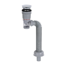 Leziter Klikk-Klakk leeresztő normál mosdóhoz bűzzáróval flexibilis csővel szaniter