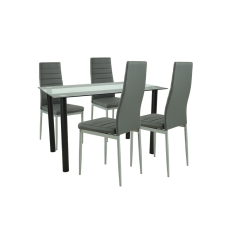 Leziter Mezza 4+1 étkező garnitúra szürke-szürke bútor