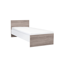 Leziter Miami egyszemélyes ágy 90x200 cm yorki tölgy-fehér ágy és ágykellék