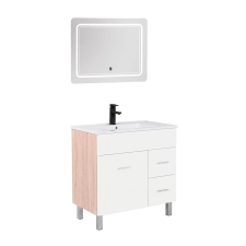 Leziter Neo Vision 80 komplett fürdőszoba bútor sonoma tölgy-fehér fürdőszoba bútor