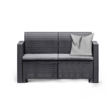 Leziter Nero 2 üléses kerti kanapé kerti bútor