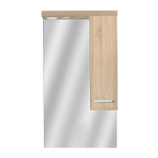 Leziter Nerva 55 cm-es tükrös felsőszekrény, Sonoma tölgy fürdőszoba bútor