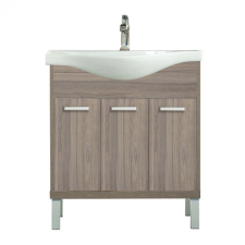 Leziter Nerva 75 cm-es bútorhoz alsószekrény, mosdóval, Rauna szil fürdőszoba bútor