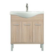 Leziter Nerva 75 cm-es bútorhoz alsószekrény, mosdóval, Sonoma tölgy fürdőszoba bútor