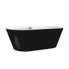 Leziter Noa szabadon álló fürdőkád 170x75x56 cm fekete