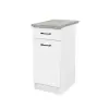 Leziter Praktik 40 alsó szekrény 1 ajtós 1 fiókos, fehér-fehér