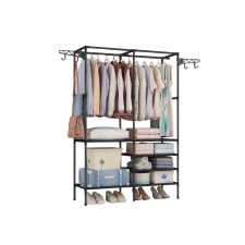 Leziter Ruhaállvány LRA-08 fekete bútor