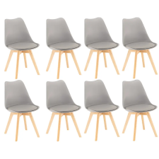 Leziter Silla étkezőszék 8 db szürke színben bútor