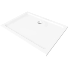 Leziter Slim szögletes alacsony akril zuhanytálca króm szifonnal 70x80 cm, 5 cm magas kád, zuhanykabin