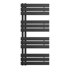 Leziter Solaro Design törölközőszárító radiátor 1200x500 mm fekete fűtőtest, radiátor