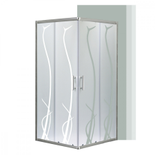 Leziter Spirit Bamboo 90x90 cm szögletes zuhanykabin, zuhanytálca nélkül kád, zuhanykabin