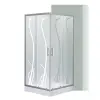 Leziter Spirit Bamboo 90x90 cm szögletes zuhanykabin, zuhanytálcával