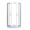 Leziter Spirit Clear 80x80 cm íves zuhanykabin zuhanytálcával