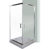 Leziter Spirit Mátrix szögletes zuhanykabin, erősített akril zuhanytálcával