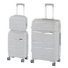 Leziter TraveLux Voyager IX gurulós bőrönd szett kézitáska és bőrönd