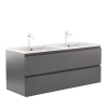Leziter Vario Pull 120 alsó szekrény mosdóval antracit-antracit