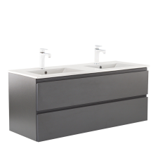 Leziter Vario Pull 120 alsó szekrény mosdóval antracit-antracit fürdőszoba bútor