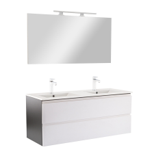Leziter Vario Pull 120 komplett fürdőszoba bútor antracit-fehér fürdőszoba bútor