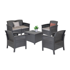 Leziter Venus II Big 5 személyes kerti bútor garnitúra grafit kerti bútor