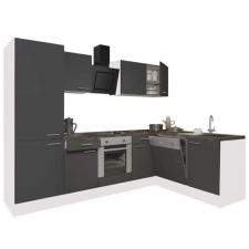 Leziter Yorki 280 sarok konyhabútor alsó sütős, polcos kivitelben bútor