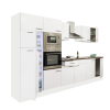 Leziter Yorki 330 konyhablokk fehér korpusz,selyemfényű fehér fronttal