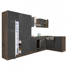 Leziter Yorki 370 sarok konyhabútor felülfagyasztós hűtős kivitelben bútor