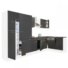 Leziter Yorki 370 sarok konyhabútor felülfagyasztós hűtős kivitelben bútor