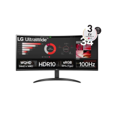 LG 34 34WR50QK-B LED Curved" (34WR50QK-B.AEU) monitor