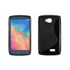 LG F60 D390, Szilikon tok, S-Case, fekete