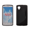 LG Google Nexus 5 D820, Szilikon tok, S-Case, fekete